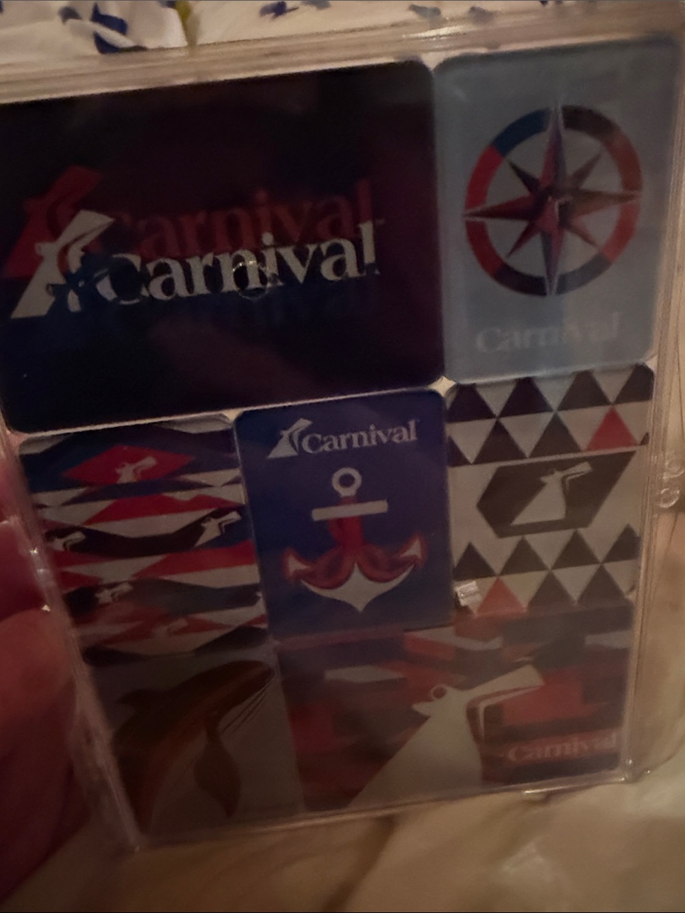 Carnival Navy Red & Blue Nautical Magnet Set new